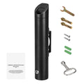 Cigarette Butt Receptacle, Stainless Steel Cylinder Cigarette Butt Container, Wall Mounted and Weatherproof Outdoor Cigarette Butt Disposal for Garden, Office, Restaurant, Hotel, Bar, Black