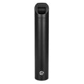 Cigarette Butt Receptacle, Stainless Steel Cylinder Cigarette Butt Container, Wall Mounted and Weatherproof Outdoor Cigarette Butt Disposal for Garden, Office, Restaurant, Hotel, Bar, Black