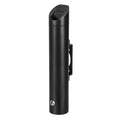 Cigarette Butt Receptacle, Stainless Steel Cylinder Cigarette Butt Container, Wall Mounted and Weatherproof Outdoor Cigarette Butt Disposal for Garden, Office, Restaurant, Hotel, Bar, Black