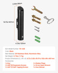 Stainless Steel Wall Mount Cigarette Butt Bin Weatherproof Black