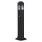 Cigarette Butt Receptacle 4 Openings Weatherproof Outdoor Bin Black