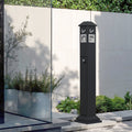 Cigarette Butt Receptacle 4 Openings Weatherproof Outdoor Bin Black