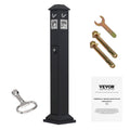 Cigarette Butt Receptacle 4 Openings Weatherproof Outdoor Bin Black