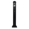 Cigarette Butt Receptacle 4 Openings Weatherproof Outdoor Bin Black