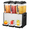 Commercial Beverage Dispenser 3x12L 370W Stainless Steel Ice Tea