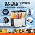 Commercial Beverage Dispenser 3x12L 370W Stainless Steel Ice Tea