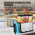 Commercial Beverage Dispenser 3x12L 370W Stainless Steel Ice Tea