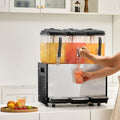 Commercial Beverage Dispenser 3x12L 370W Stainless Steel Ice Tea