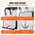 Commercial Beverage Dispenser, 2 Tanks 12 L Per Tank Juice Dispenser, 286W Stainless Steel Ice Tea Drink Machine with 7℃-12℃ Cooling Temperature, for Cold Drink Restaurant Bar Party