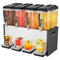 Beverage Dispenser 4 Tank 48L Juice Machine 510W Stainless Steel