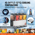 Beverage Dispenser 4 Tank 48L Juice Machine 510W Stainless Steel