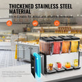 Beverage Dispenser 4 Tank 48L Juice Machine 510W Stainless Steel