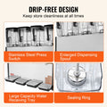 Beverage Dispenser 4 Tank 48L Juice Machine 510W Stainless Steel