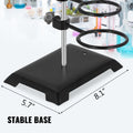Lab Stand Support Set 60cm Flask Clamp Condenser Iron Metalware