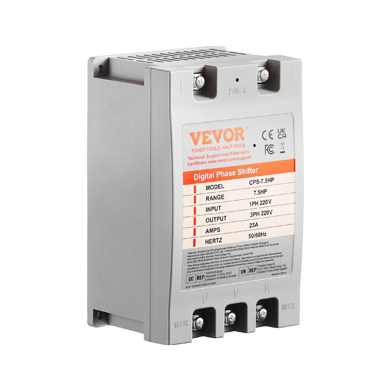 3 Phase Converter 7.5HP 23A 220V Single to 3 Phase Digital