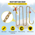 G80 J Hook Tow Chain 8mm x 300cm 2448kg Heavy Duty Wrecker