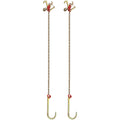G80 J Hook Tow Chain 8mm x 300cm 2448kg Heavy Duty Wrecker