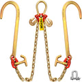 V Bridle Tow Chain 5/16in x 2ft Grade 80 9260lbs TJ Hooks