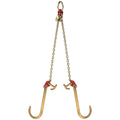 V Bridle Tow Chain 5/16in x 2ft Grade 80 9260lbs TJ Hooks