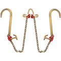 V Bridle Tow Chain 5/16in x 2ft Grade 80 9260lbs TJ Hooks
