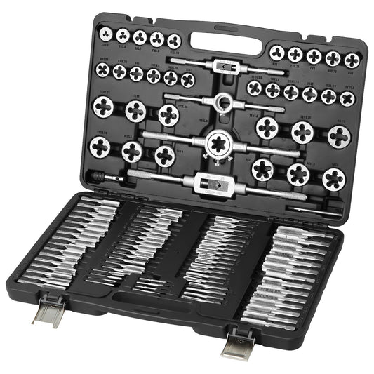 Tap and Die Set 110Pcs Metric M2-M18 Bearing Steel Threading