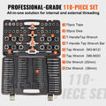 Tap and Die Set 110Pcs Metric M2-M18 Bearing Steel Threading