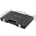 Tap and Die Set, 116-Piece Include Metric and SAE Size, Bearing Steel Taps and Dies, Essential Threading Tool for Cutting External Internal Threads, with Complete Accessories and Storage Case