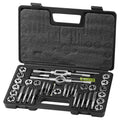 Tap and Die Set 40-Piece Metric M3-M12 Bearing Steel Threading