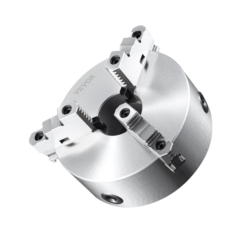 3-Jaw Lathe Chuck 200mm Self-Centering with T-Key & Hex Wrench