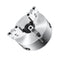 3-Jaw Lathe Chuck 200mm Self-Centering with T-Key & Hex Wrench