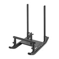 Weight Sled, Steel Power Sled, Fitness Strength Training Sleds for Athletic Exercise Speed Improvement, Workout Fitness Equipment with Handle, Compatible with 25/51 mm Weight Plates, Black