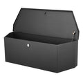 Trailer Tongue Box, Carbon Steel Tongue Box Tool Chest, Heavy Duty Trailer Box Storage with Lock and Keys, Utility Trailer Tongue Tool Box for Pickup Truck Bed, RV Trailer, 91.44cmx30.48 cmx30.4