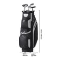 Golf Cart Bag with 14 Way Organizer Divider Top, 13 Pockets Premium Cart Bag, Durable 600D Polyester Fabric Golf Bags with Handles & Dust Cover & Detachable Straps for Men & Women, Black Color-Block
