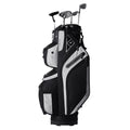 Golf Cart Bag 14 Way Divider 13 Pockets Black 600D Polyester