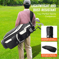 Golf Cart Bag 14 Way Divider 13 Pockets Black 600D Polyester