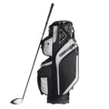 Golf Cart Bag 14 Way Divider 13 Pockets Black 600D Polyester