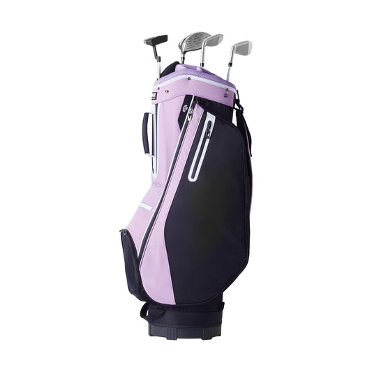 Golf Cart Bag 14 Way Divider 36" Multiple Pockets Black Purple