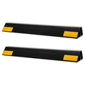 Parking Stopper 406mm 2pc Heavy Duty Garage Floor Tire Wheel Block