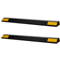 Parking Stopper 446mm 2pcs Heavy Duty Garage Car Wheel Stop Bumper