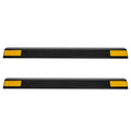 Parking Stopper 446mm 2pcs Heavy Duty Garage Car Wheel Stop Bumper