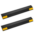Parking Stopper 446mm 2pcs Heavy Duty Garage Car Wheel Stop Bumper