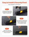 Parking Stopper 1840mm Heavy Duty Rubber Curb Garage Floor Reflective
