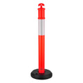 Traffic Delineator Posts 3 Pack 1140mm Reflective Red Safety Cones