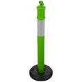 Traffic Safety Cones 3 Pack 1140mm Reflective Fillable Base Green