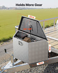 Aluminum Trailer Tongue Box 838x483x457mm Silver Heavy Duty