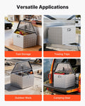 Aluminum Trailer Tongue Box 838x483x457mm Silver Heavy Duty