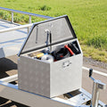 Aluminum Trailer Tongue Box 838x483x457mm Silver Heavy Duty