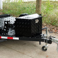 Trailer Tongue Box Aluminum Diamond Plate 737x410x460mm