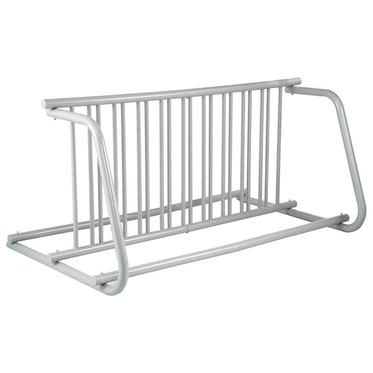 10 Holders Floor Bike Rack, 59" Length All-Steel Grid Bike Rack, 10-Bike Capacity Dual-Side Storage Stand for Garages Streets Yards Bike Events