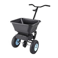 Lawn Spreader 100LBS Walk-Behind Push Fertilizer Spreader 9.8ft Width